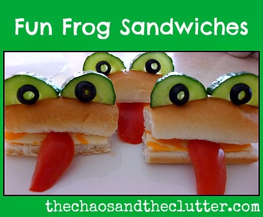 Fun Frog Sandwiches - so easy to make and the kids will love them!