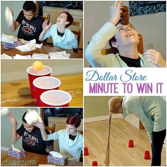 Dollar Store Minute to Win It party