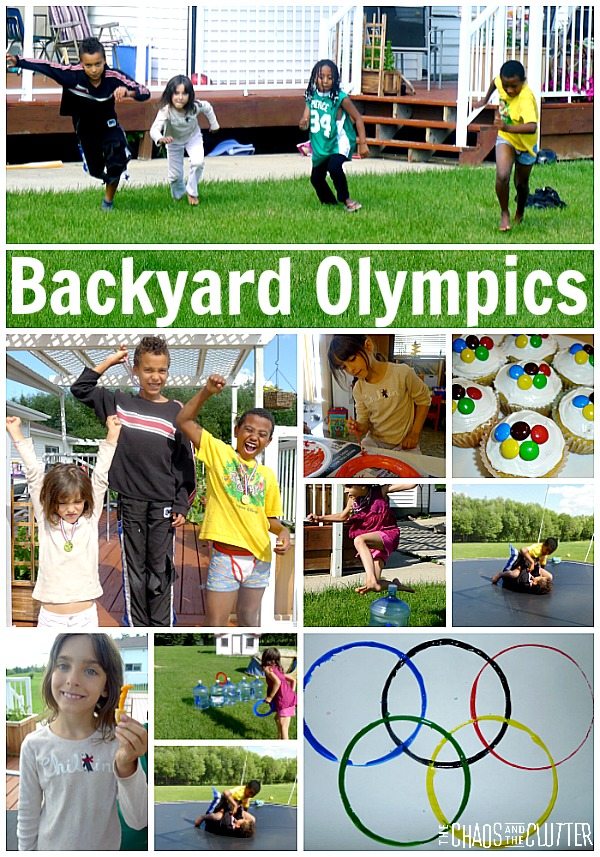 Create your own backyard Olympics complete with awards ceremony