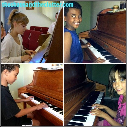 free piano lessons 4 kids collage