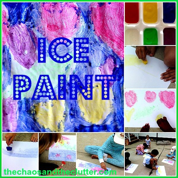 Ice Paint - a great summer activity!