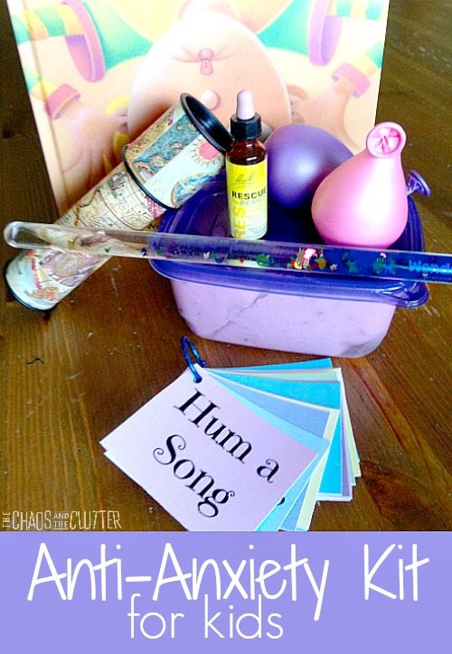 Create an Anti-Anxiety Kit for Your Child - includes free printable relaxation prompt cards - SO HELPFUL!