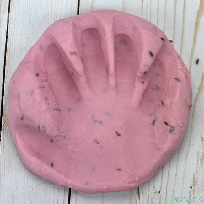 Playdough handprint