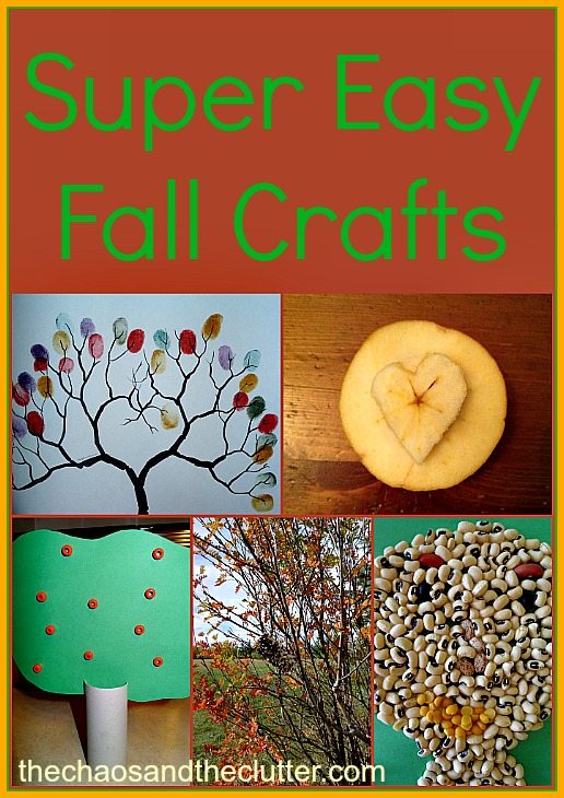 Super Easy Fall Crafts with household items