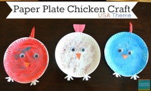 paper plate chicken