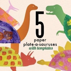 paper plate dinosaurs