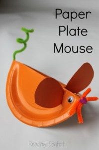 paper plate mouse