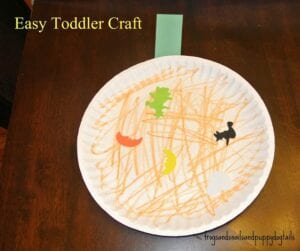 paper plate pumpkin for small children