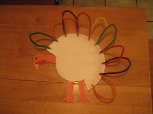 paper plate turkey