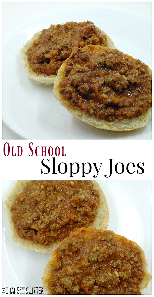 Old School Sloppy Joes freezer meal recipe that can also be made gluten free #freezermeals #sloppyjoes #makeaheadmeals 