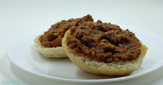 close up of a sloppy Joes