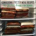 Tips for how to convert freezer meal recipes to gluten free