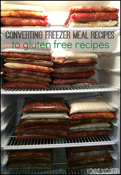 Tips for how to convert freezer meal recipes to gluten free