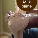 Easy to make Chocolate Milk Slime from The Chaos and The Clutter