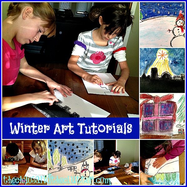 Winter Art Tutorials at The Chaos and the Clutter