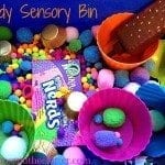 Candy Sensory Bin - The Chaos and The Clutter