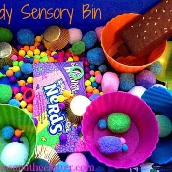 Candy Sensory Bin - The Chaos and The Clutter