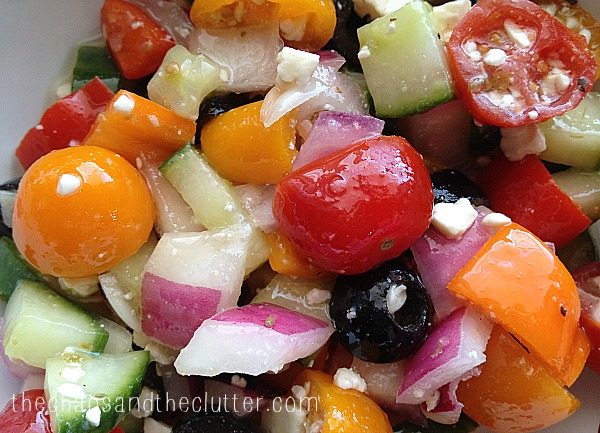 homemade Greek salad