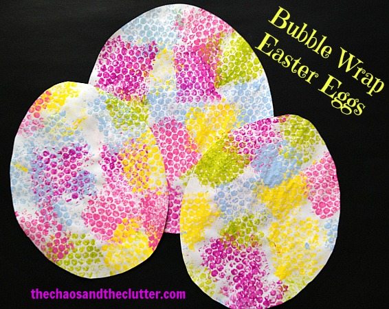 Bubble Wrap Easter Eggs