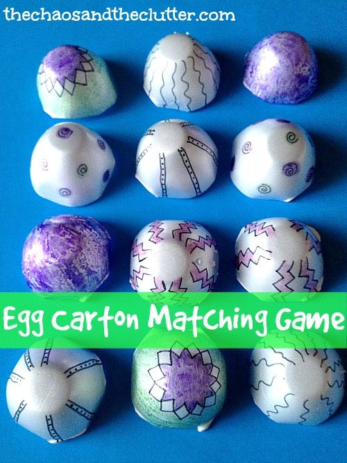 Egg Carton Matching Game