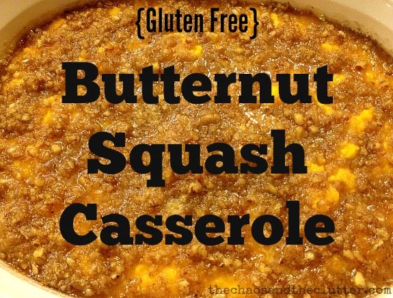 gluten free Butternut Squash Casserole - perfect for holiday meals!