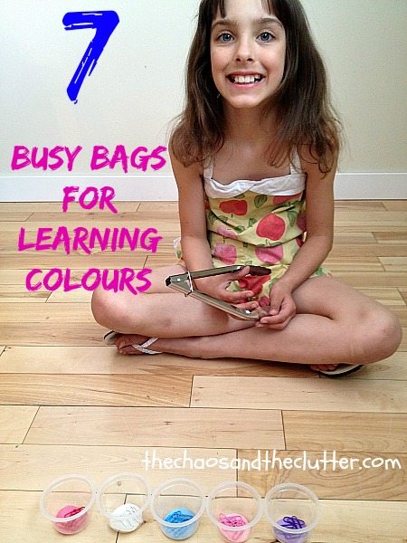 7 Busy Bags for Learning Colours