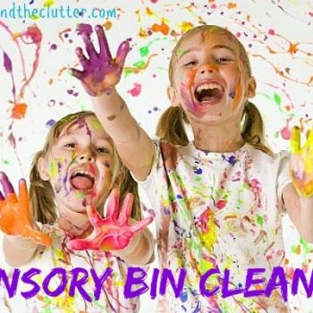 Hate the messiness of sensory play? Here are some tips.