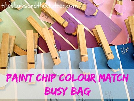 Paint Chip Colour Match Busy Bag