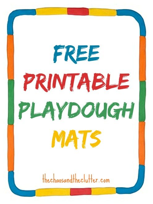 Printable Playdough Mats