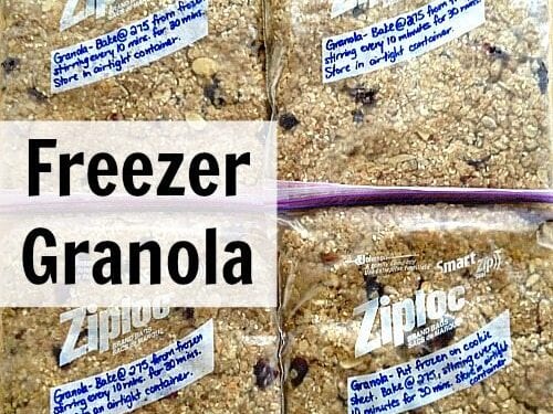 Can You Freeze Granola 
