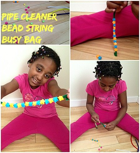 Pipe Cleaner Bead String Busy Bag