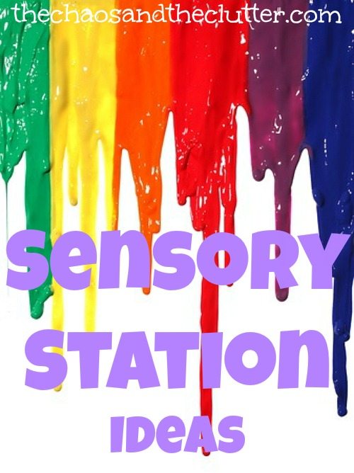 Sensory Station Ideas for the home or classroom