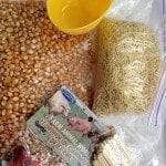 farm sensory bin in a bag