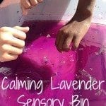 Calming Lavender Sensory Bin