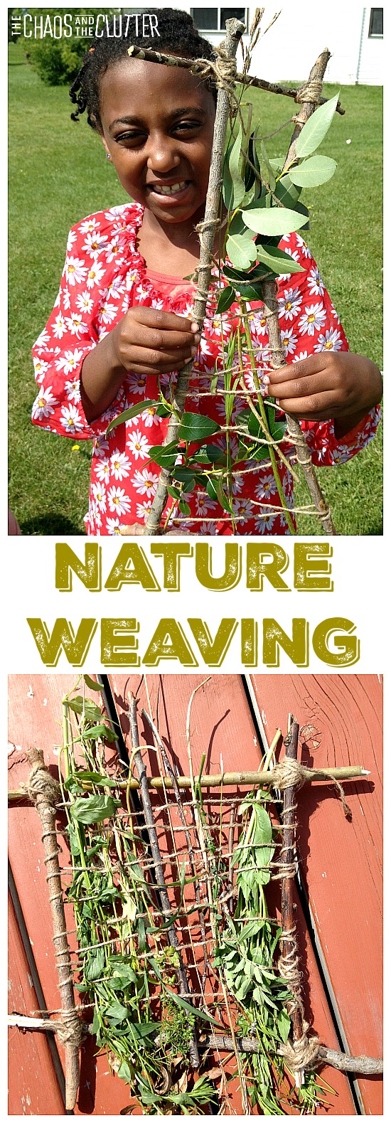 Nature Weaving is such a great activity to encourage kids to explore the world around them.