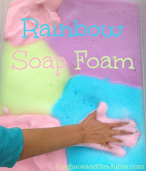 Rainbow Soap Foam