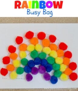 PomPom Rainbow Busy Bag