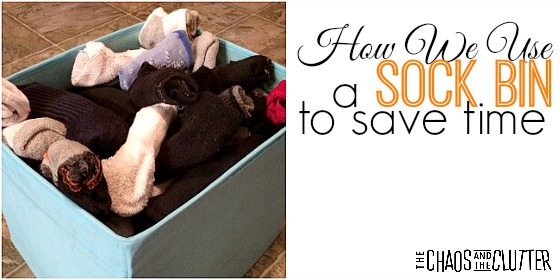How We Use a Sock Bin to Save Time