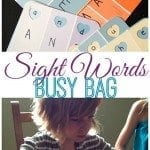 Sight Words Busy Bag