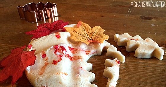 Canada Day maple scented playdough