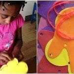 Homemade Foam Lacing Cards