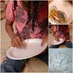 Sewing Foam Plate Busy Bag