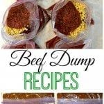 Beef Dump Recipes…assemble 10 meals for your family in just one hour!
