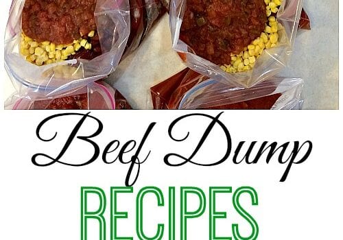 Beef Dump Recipes…assemble 10 meals for your family in just one hour!
