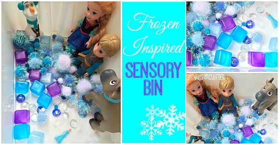 Frozen Inspired Sensory Bin