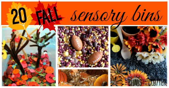 fall sensory bins