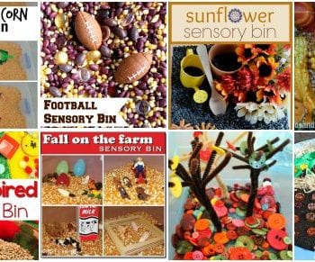 20 fall sensory bins!