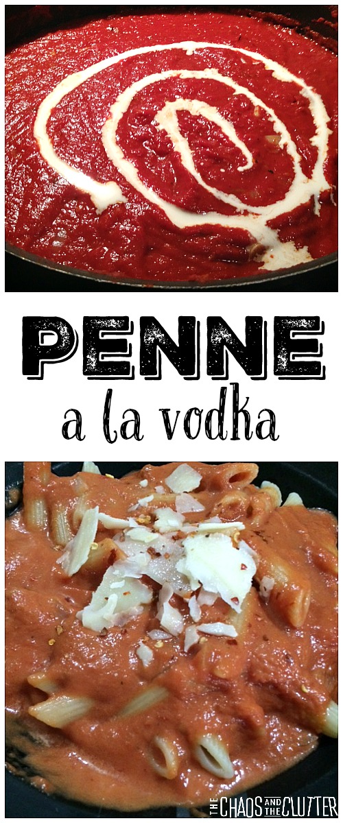 Penne a la Vodka...restaurant food made right at home!