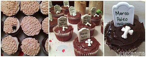 Zombie Party Cupcakes