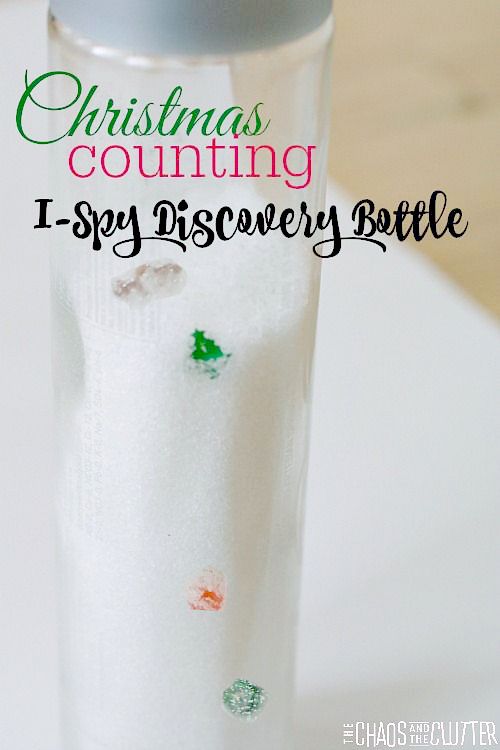 Christmas Counting I-Spy Discovery (Sensory) Bottle
